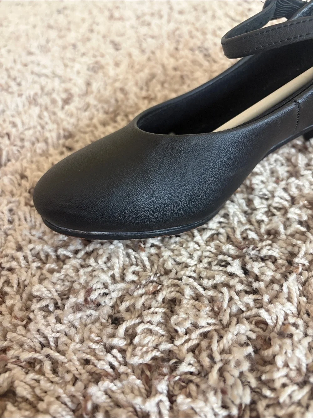 Balera Black Mary Jane character shows with Ankle Strap, 1.5 in heel, size 4